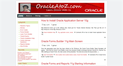 Desktop Screenshot of oracleatoz.com