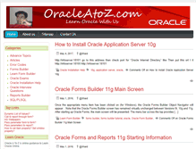 Tablet Screenshot of oracleatoz.com